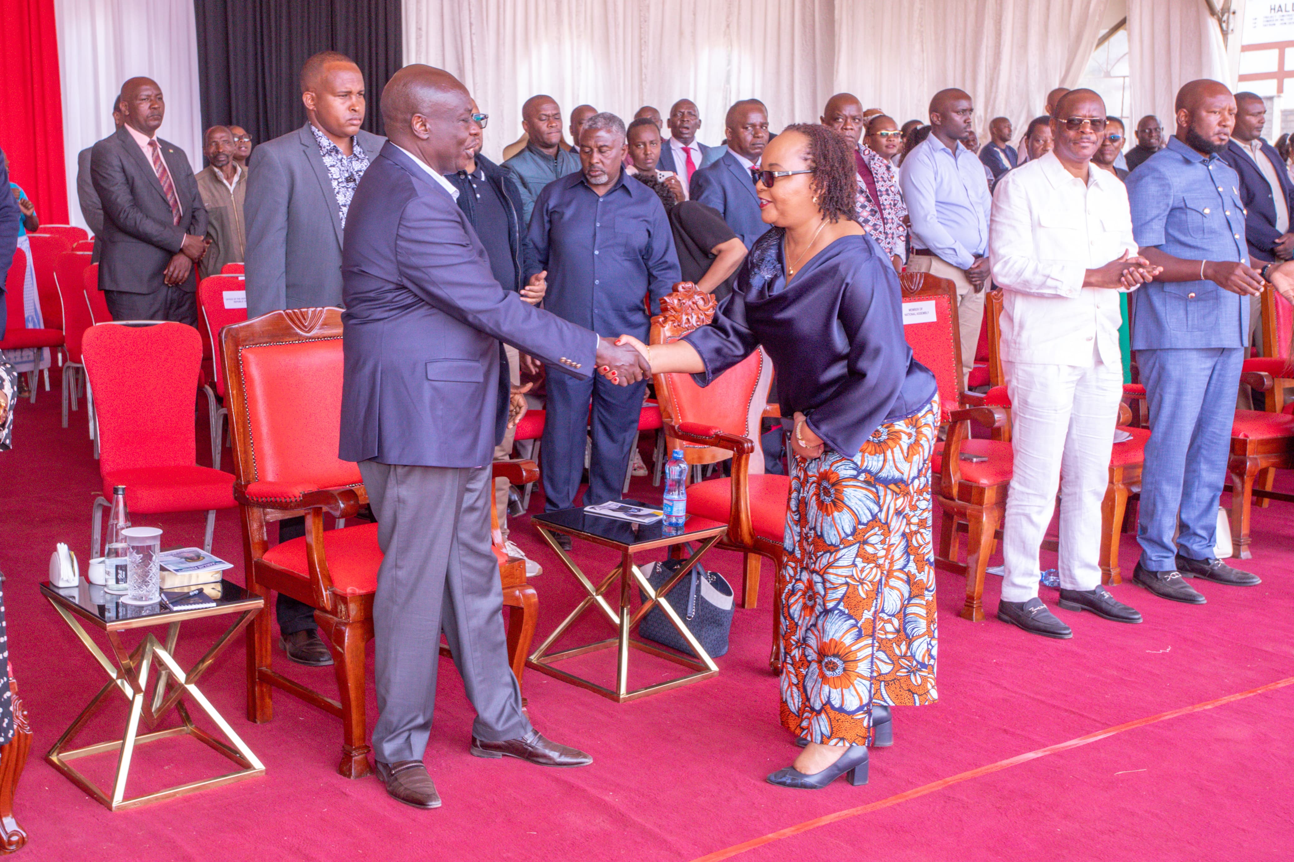 File Image of DP Rigathi Gachagua and Kirinyaga Governor Anne Waiguru.